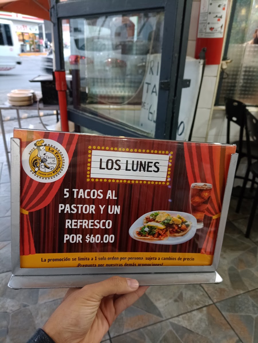Taquería La Farándula Menu - Image 1